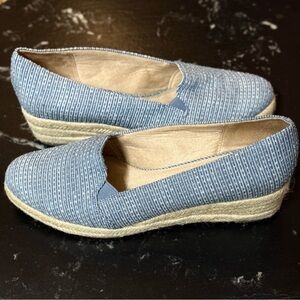 Life Stride Blue Patterned Espadrilles